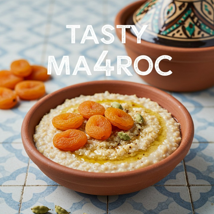 Moroccan Spiced Oats Porridge with Dates and Cinnamon