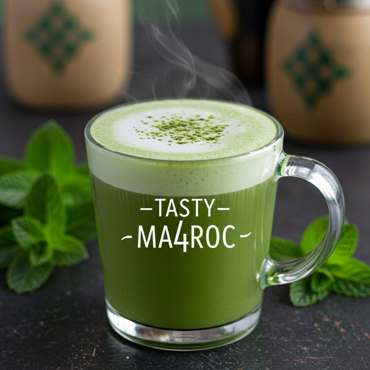 Moroccan Vegan Mint Tea Latte with Oat Milk