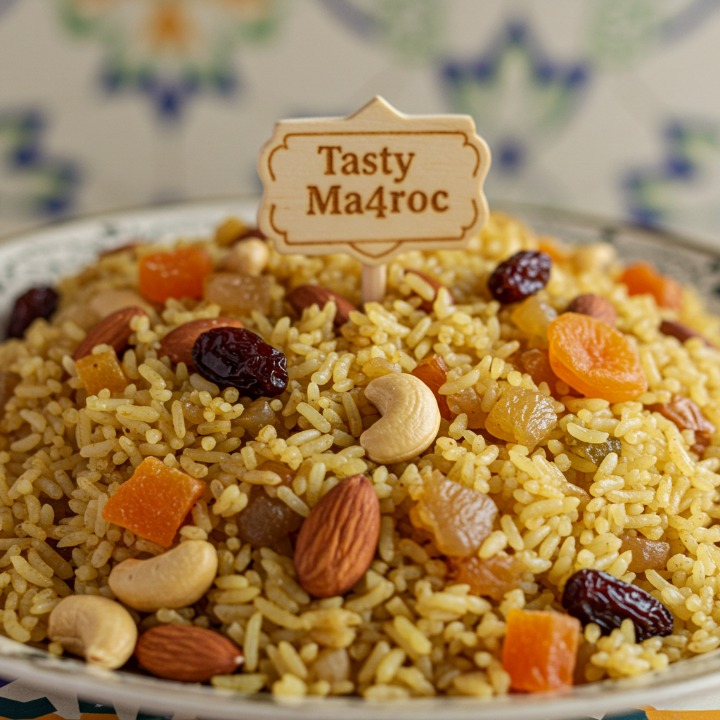 🍚 Moroccan Spiced Rice with Dried Fruits and Nuts